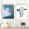 I Hate My Jobs Funny Brush Toothbrush Posters and Prints Humorous Quotes Canvas Painting Wall Art Pictures Bathroom Toilet Decor No Frame