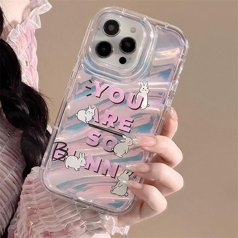 Чехлы для мобильных телефонов iPhone 11 13 XR 15 Pro Max 12 14 Pro Max Чехол для iPhone 16 7 Plus 8 Plus XS Max 6 15 Plus Laser Wave Pattern Anti-Drop Водонепроницаемый