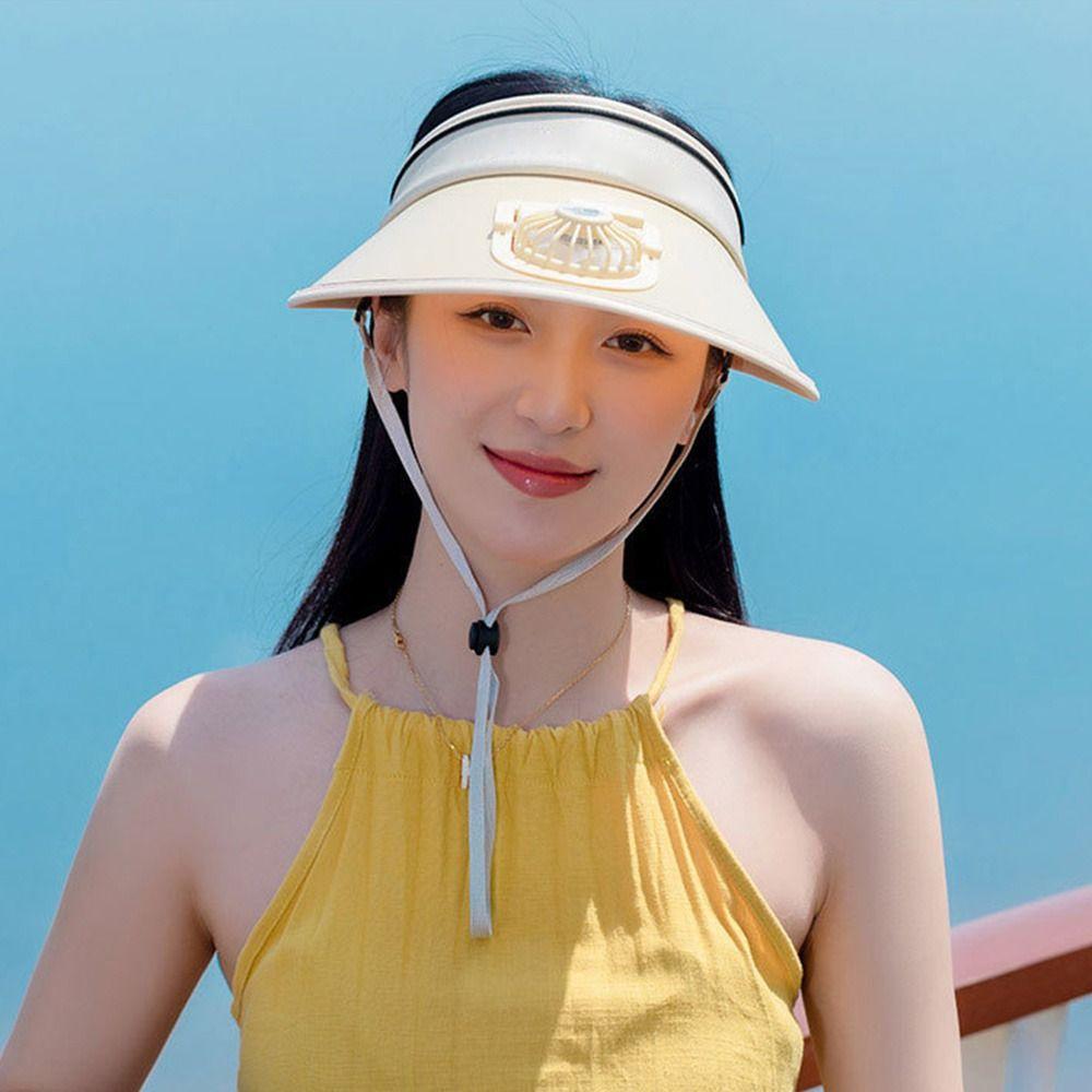 Уличная электрическая шляпа-вентилятор с USB-зарядкой, шляпа для защиты от солнца с широкими полями для мужчин и женщин