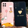 Чехол для телефона Samsung Galaxy M22 Samsung M22 F22 SM-M225F E225F Милый Мультяшный Кот Конфетный Цвет Мягкий Силикон Задняя Крышка Телефона