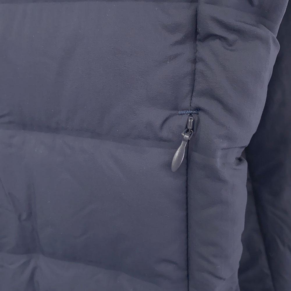 Uniqlo Seamless Down Jacket L Navy Hood Women Used