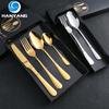 HANYANG 1010 Stainless Steel Cutlery Set Creative Colourful Western Steak Knife, Fork and Spoon Hotel Gift Colorful Box Set