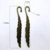 Ancient Zinc Alloy Feather Bookmark - Chinese-Style Retro Pendant Jewelry Accessory Gift