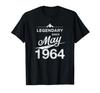 Sixtieth Birthday Born In May 1964 60 Years Old Vintage T-shirt