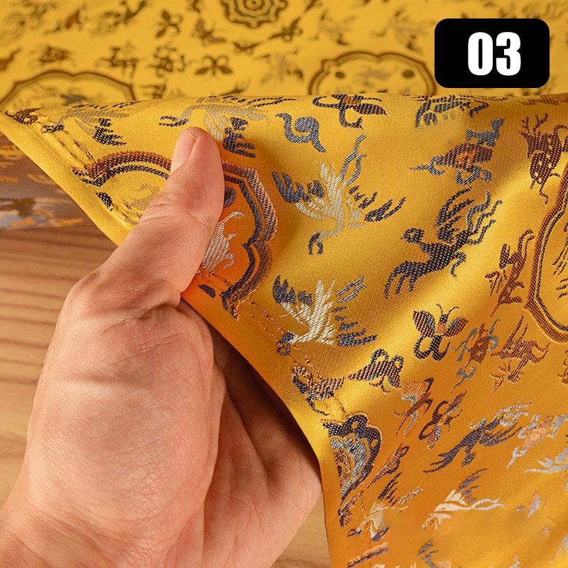 Роскошная высококачественная жаккардовая парчовая шелковая ткань для самостоятельного шитья чонсам ханьфу платье обивка одежды винтажная дизайнерская ткань
