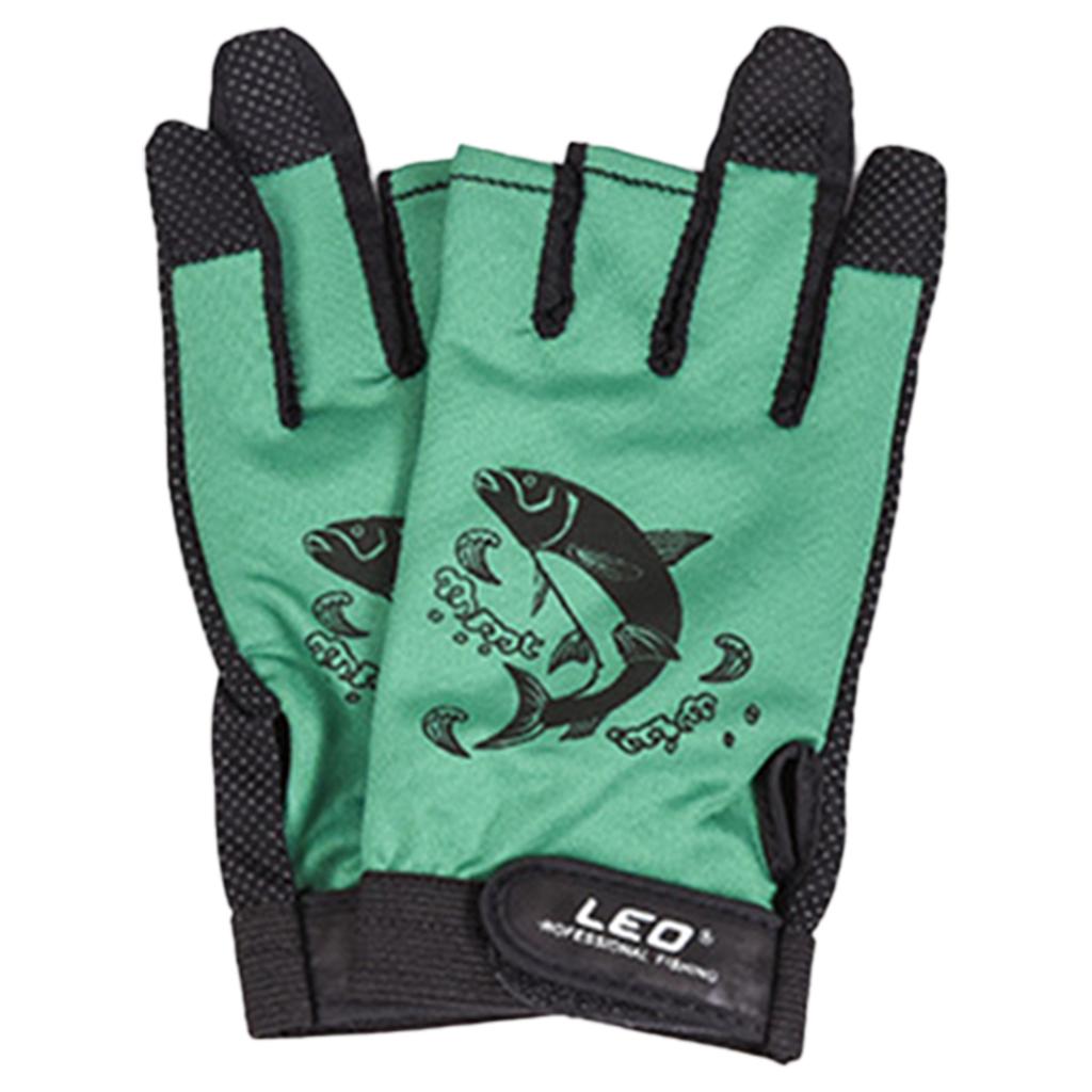 Рыболовные перчатки, противоскользящие, быстросохнущие, с открытыми тремя пальцами, легкие, для рыбалки на открытом воздухе, для мужчин и женщин
