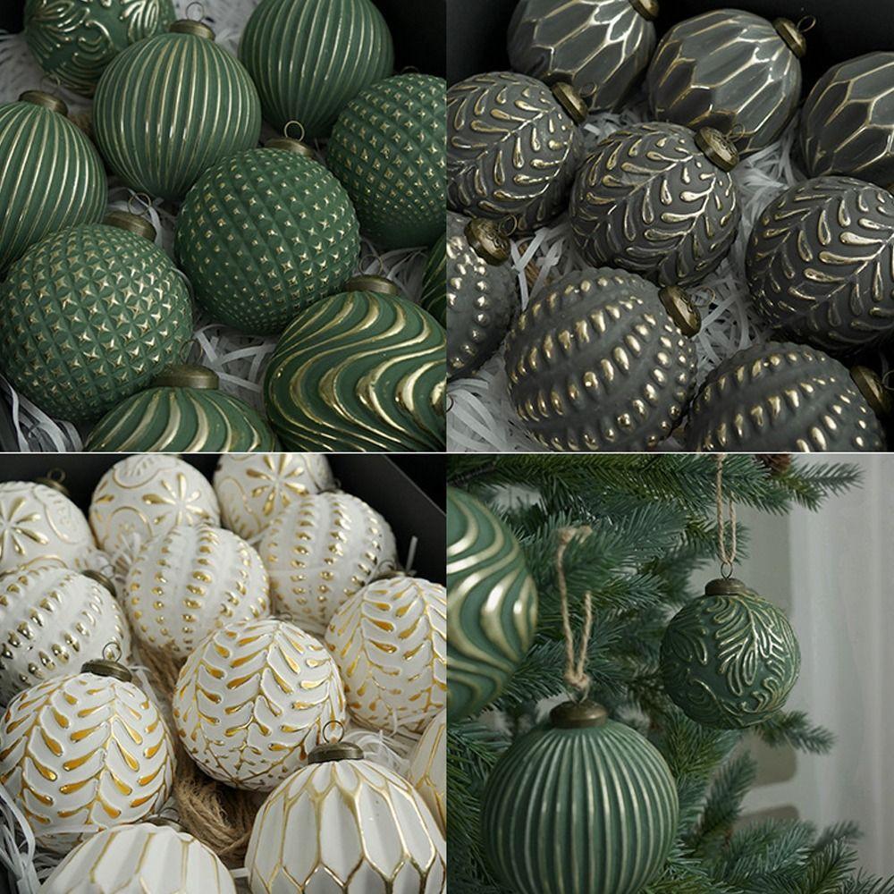 12pcs Shatterproof Christmas Tree Ball Pendant 8cm Xmas Tree Ornaments Wedding Party