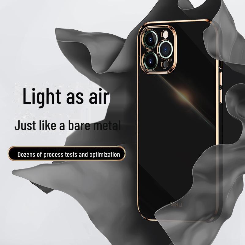 Чехол Samsung S22 Ultra Silicone Case с гальваническим покрытием — защита от падения, тонкий защитный чехол