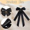 Fabric Ribbon Bow Hairpin For Women Girls Hair Clips Solid Color Bow Hair Accessories