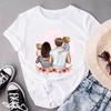 Graphic Tee Short Sleeve Flower Mom Mother Trend 90s Lovely Trend Cute Summer Top Print Ladies Female T Clothing Casual Women's Fashion T-shirt