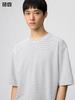 Uniqlo Футболка свободного кроя Airism CoTTon в полоску