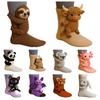 Вязаные носки с животными, теплые носки для пола с милыми куклами-животными, домашние зимние носки для спальни, гостиной, детской игровой комнаты