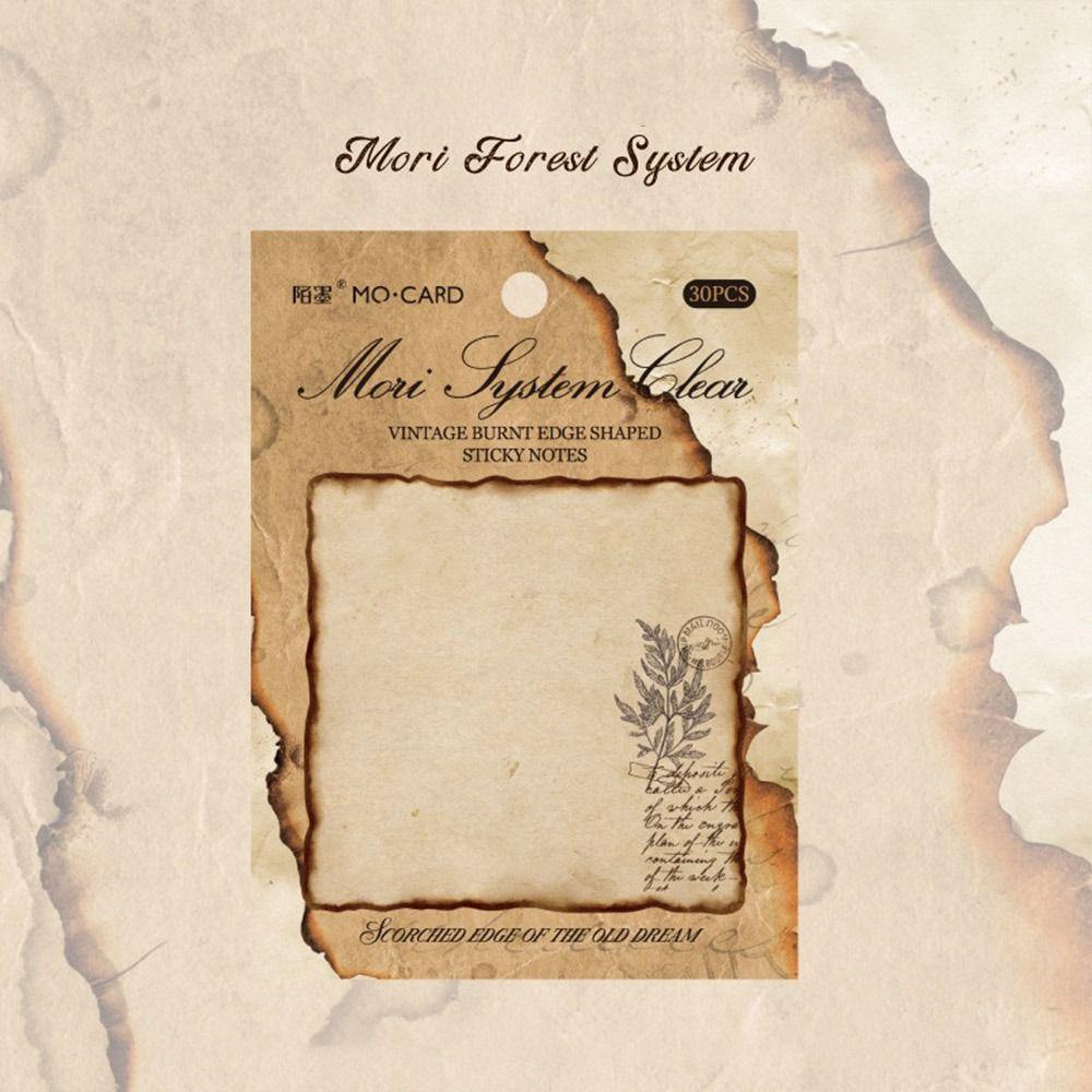 Самоклеящиеся стикеры Винтажная серия Обожжённый Отрывной блокнот Список дел Блокноты Студент