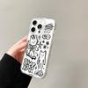 Крутой чехол-зарядка с граффити-котом для iPhone 17 Air 16 E 15 14 Plus 13 12 Mini 11 Pro Max Прозрачный силиконовый чехол с бортиком