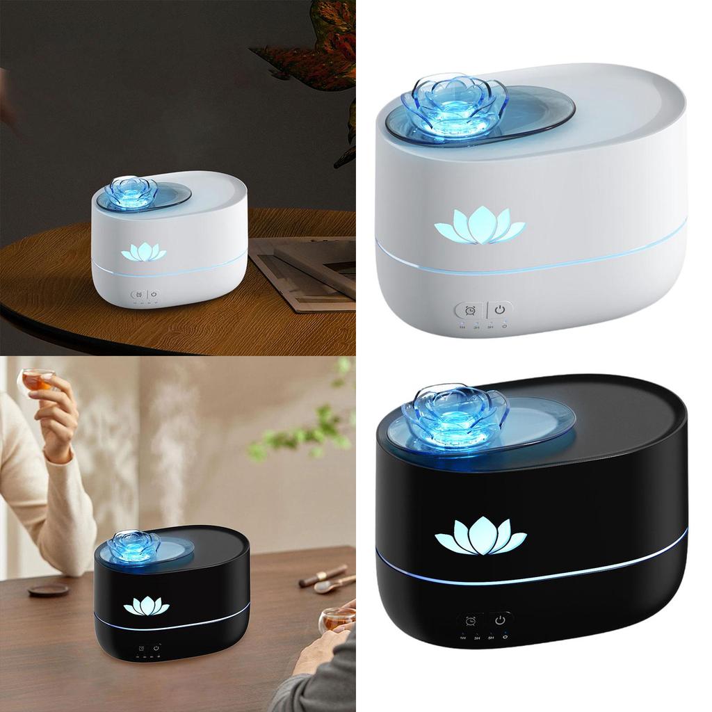 Essential Oil Diffuser 3 Gear Timer Colorful Ambient Night Light Desktop Humidifier for Hotel Tabletop Living Room Bedroom Home