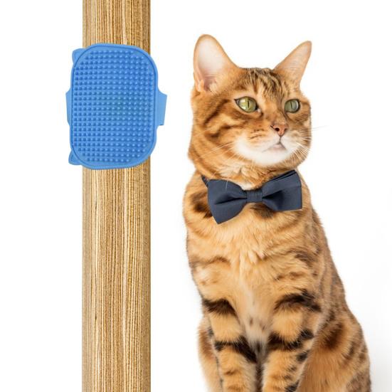 Cat Self Groomer for Table Leg Adjustable Corner Cat Face Itch Scratching Brush Silicone Self Massage Comb for Indoor Long And Short Haired Cats