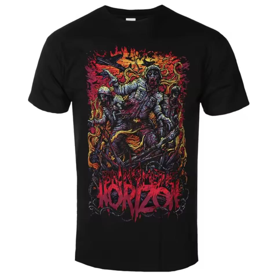 Bring Me The Horizon - Zombie Army Printed T-shirt - Rock Metal Style Band T-shirt - Suitable for Both Men and Women