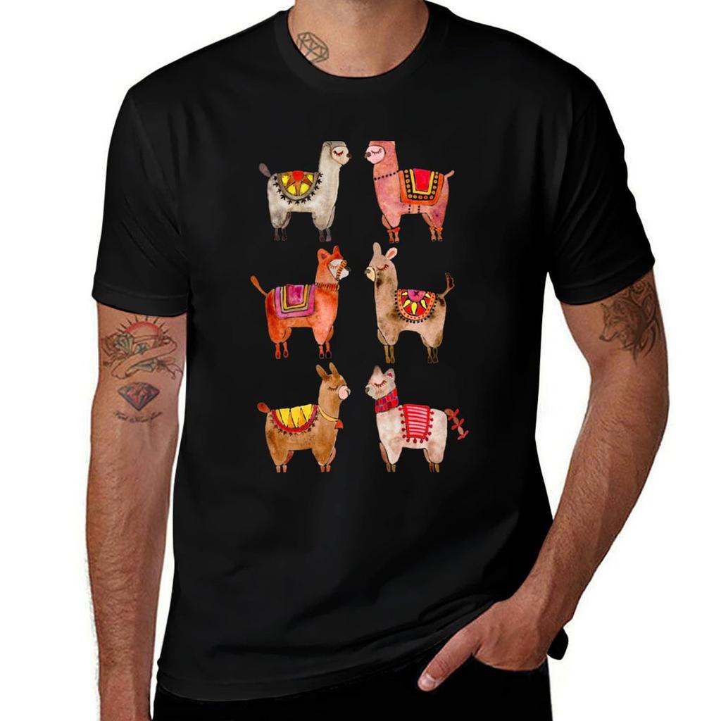 Alpacas Tshirt Casual Work Wear Tshirt