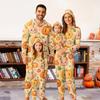 Хэллоуин принтованный семейный комбинезон с капюшоном и длинными рукавами на молнии