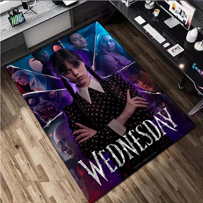 1Pc Wednesday Rug - Home carpet Office Decorative Carpet For Living Room Bedroom Door Mat Floor Rug Computer Chair Area Rug
