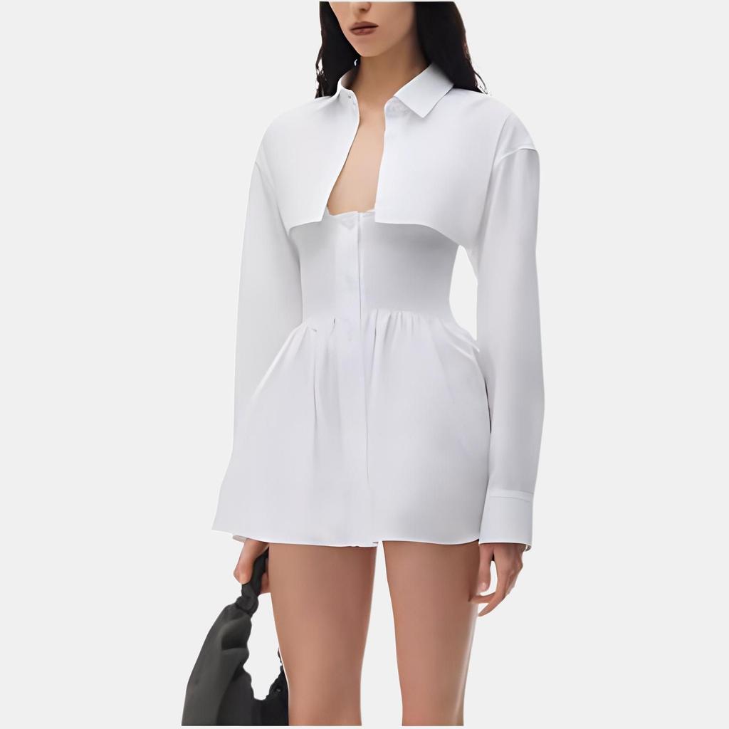 Alexander Wang smocked mini shirt dress Women's 4WC2246263-100