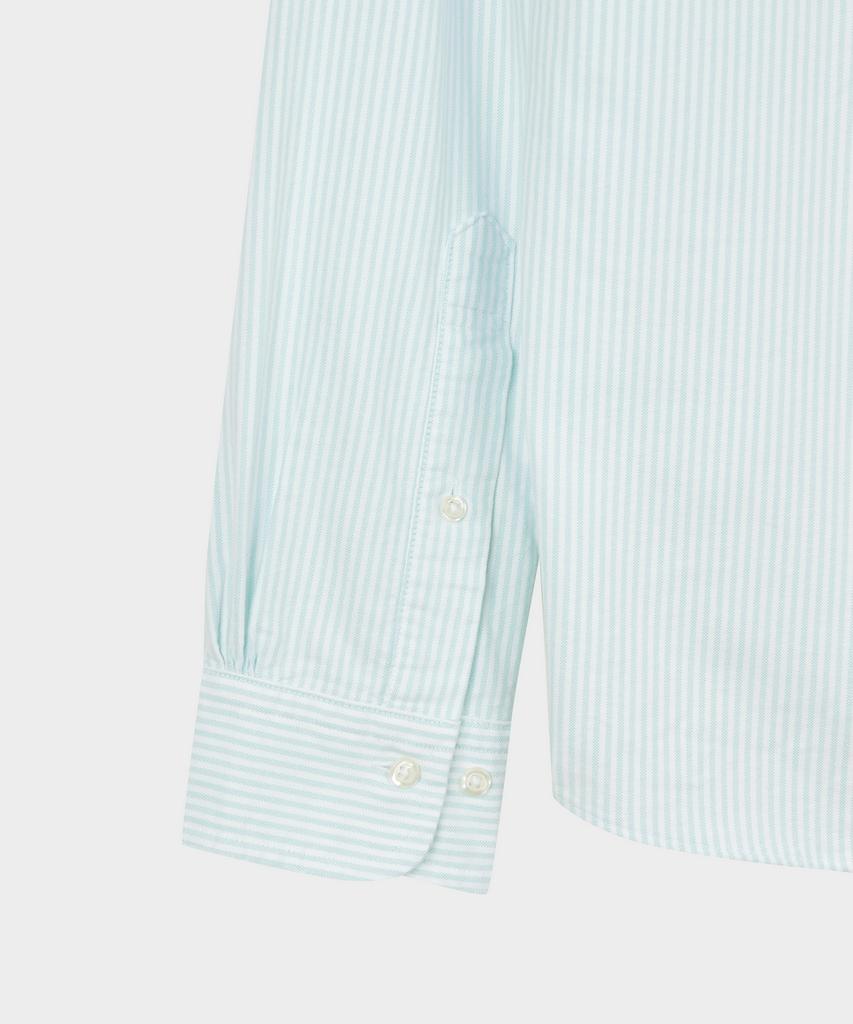 Рубашка BROOKS BROTHERS в полоску 'Candy Stripe' из оксфорда, пятничная (Светло-синий) (Bbthmm7811Les)