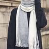 Windproof Long Wool Tassel Scarf Korean Style Winter Neckerchief Men Cashmere Scarf  Women/Male