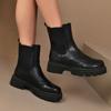 2025 Новые модные ботинки для женщин, дизайнерская обувь модного бренда, кожаные ботинки челси на платформе, модные и универсальные ботинки