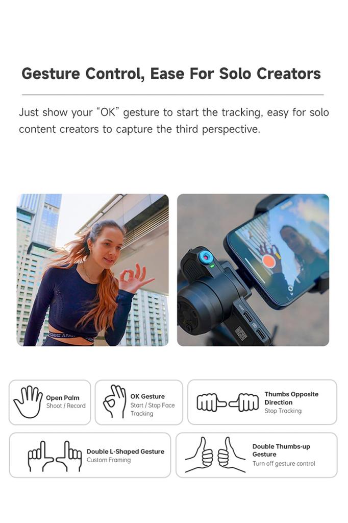 FeiyuTech SCORP Mini 3 Смартфонный стабилизатор с модулем AI-слежения, встроенным охлаждением, стабилизатор для смартфона 2 кг для iPhone Android и вентилятор, рукоятка, полезная нагрузка,