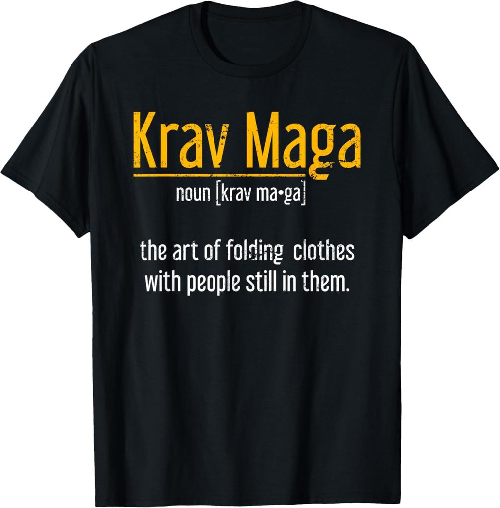 Искусство складывания одежды вместе с людьми внутри Krav Maga Футболка 100% Хлопок Круглый вырез Короткий рукав Летняя Повседневная Мужская Футболка...