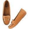 Shoetopia Women'S Comfortable Loafers Tan | Soft Slip-On Casual Formal Flat For Office College & Travel Eu40
