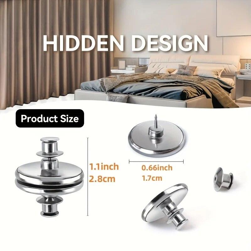1/5/10/20 Pairs Metal Magnetic Curtain Holdabcks Button Holders Detachable Room Curtains Closure Clip Curtain Buckle