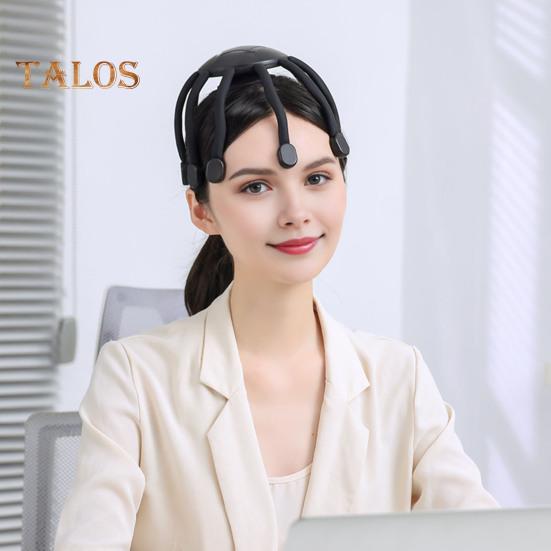 Беспроводной электрический массажер для кожи головы с 4 регулируемыми режимами, эргономичный дизайн, перезаряжаемый массажер для кожи головы с 10 зубцами