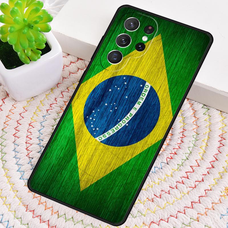 Чехол для телефона с флагом Бразилии для Samsung Galaxy note 10 pro S26 Ultra S23 S24 FE S25 S21 S22 PLUS ударопрочный