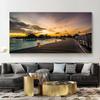 Abstract Sunset Bridge Landscape Canvas Painting Scenery Posters And Prints Wall Art Pictures Living Room Home Decor No Frame