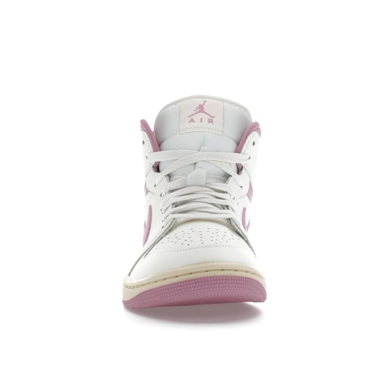 Air Jordan 1 Mid Strawberries & Cream женские кроссовки Sail Pink Coconut-Milk BQ6472-162