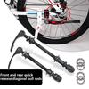 1 Set MTBs Bike Axles Front Rear Quick Release Skewers Tools With 25mm 1/4 Hub Bearings For 6 7 8 Speed Universal Bicycle Parts