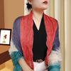 Small Floral Thin Mori Age-reducing Wrinkled Sunscreen Silk Scarf Women's Summer New Versatile Shawl Fashion Trends