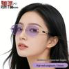 Trendy Frameless Cut-Edge Sunglasses for Women: High-End Personalized Hip Hop Eyewear