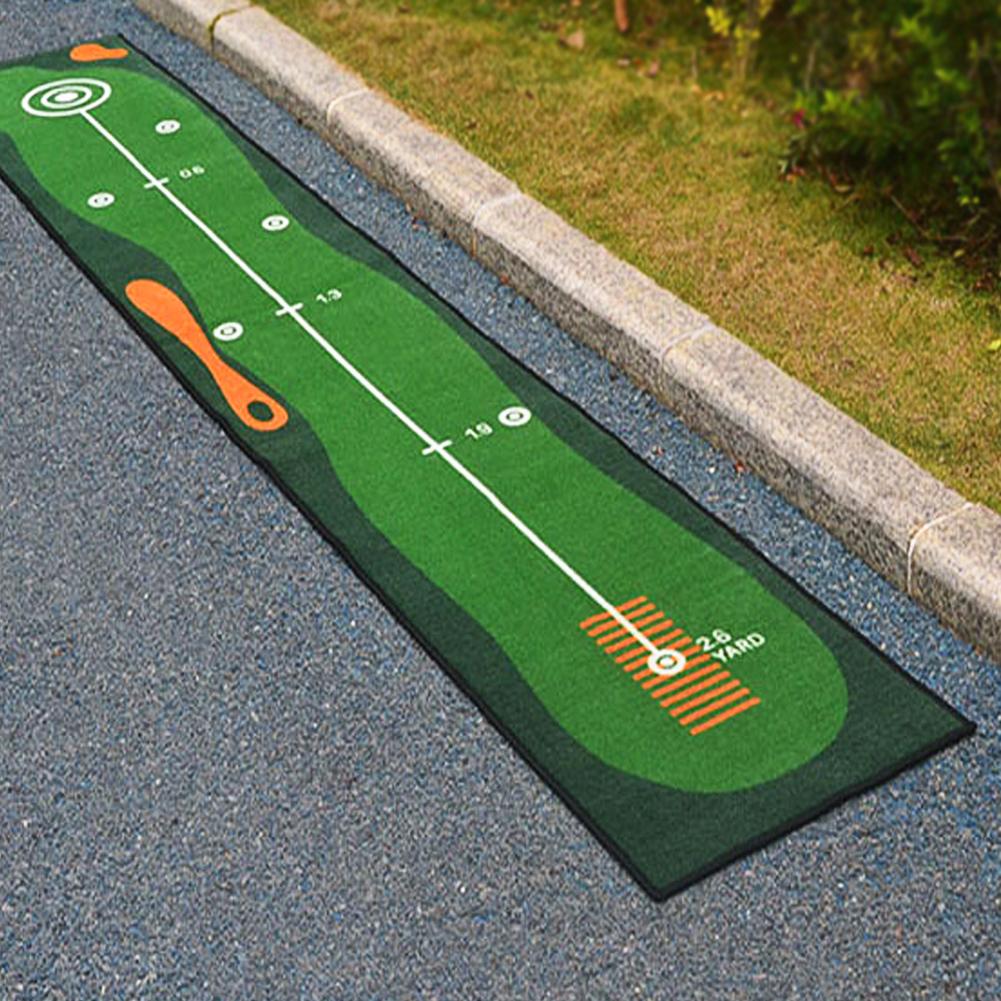 Nylon Golf Practice Putting Mat Indoor Portable Golf Hitting Mat Machine Washable Training Pad