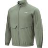 Мужская куртка Li Ning Fitness Series с однотонным воротником-молнией, дышащая, цвет: дымчато-зеленый AJDU003-2