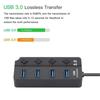 4/7-портовый концентратор USB 3.0. Высокоскоростной разветвитель-распределитель 5 Гбит/с с независимым светодиодным переключателем. Зарядный концентратор USB 3.0.