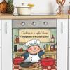 Painted Characters Chef Cabinet Kitchen Home Background Decorative Wall Stickers Self-adhesive