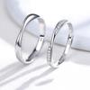 1Pair Couple Ring Wedding Engagement Jewelry Adjustable Rings