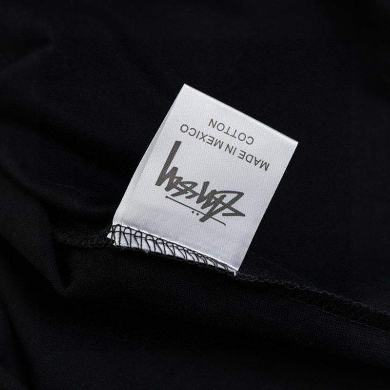 Stussy 2025 Летняя новая высококачественная хлопковая футболка с круглым вырезом для мужчин и женщин Классическая футболка с буквами Давида и принтом для пар