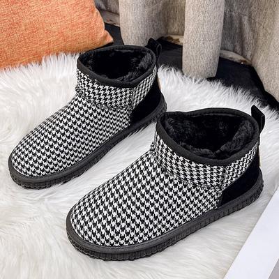 Женская обувь Ботильоны с круглым носком Женские зимние ботинки Полоска Элегантные На низком каблуке До щиколотки В наличии Шикарный Острый Носок Горячие Удобные Ботинки