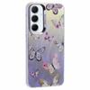 Чехол для Samsung Galaxy A35 5G, Лазерный TPU+PC Чехол для телефона Электроокрашивание Бабочка