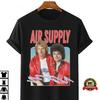 Мужские и женские футболки Vtg Air Supply Концерты 2023 Тур Хлопок Черный Все размеры Унисекс Футболка BT006