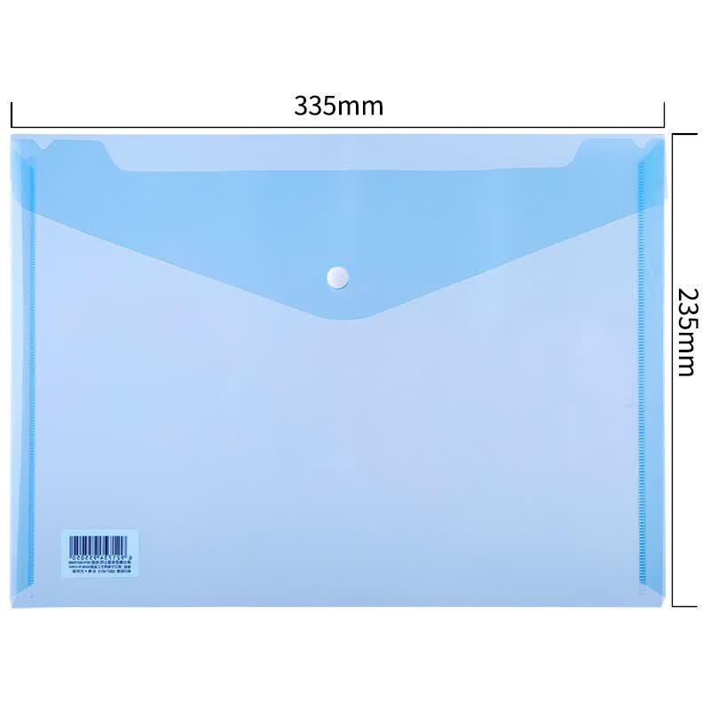 Deli 5505 A4 Transparent Waterproof Document Folder