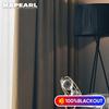 1 шт. NAPEARL 100% затемняющие однотонные льняные занавески для спальни, современные шторы кольцевого типа, занавески для гостиной, домашний декор